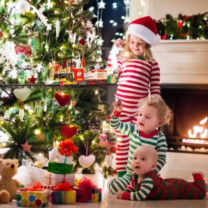 Fun Christmas Tree Train Set with Lights and Sound
