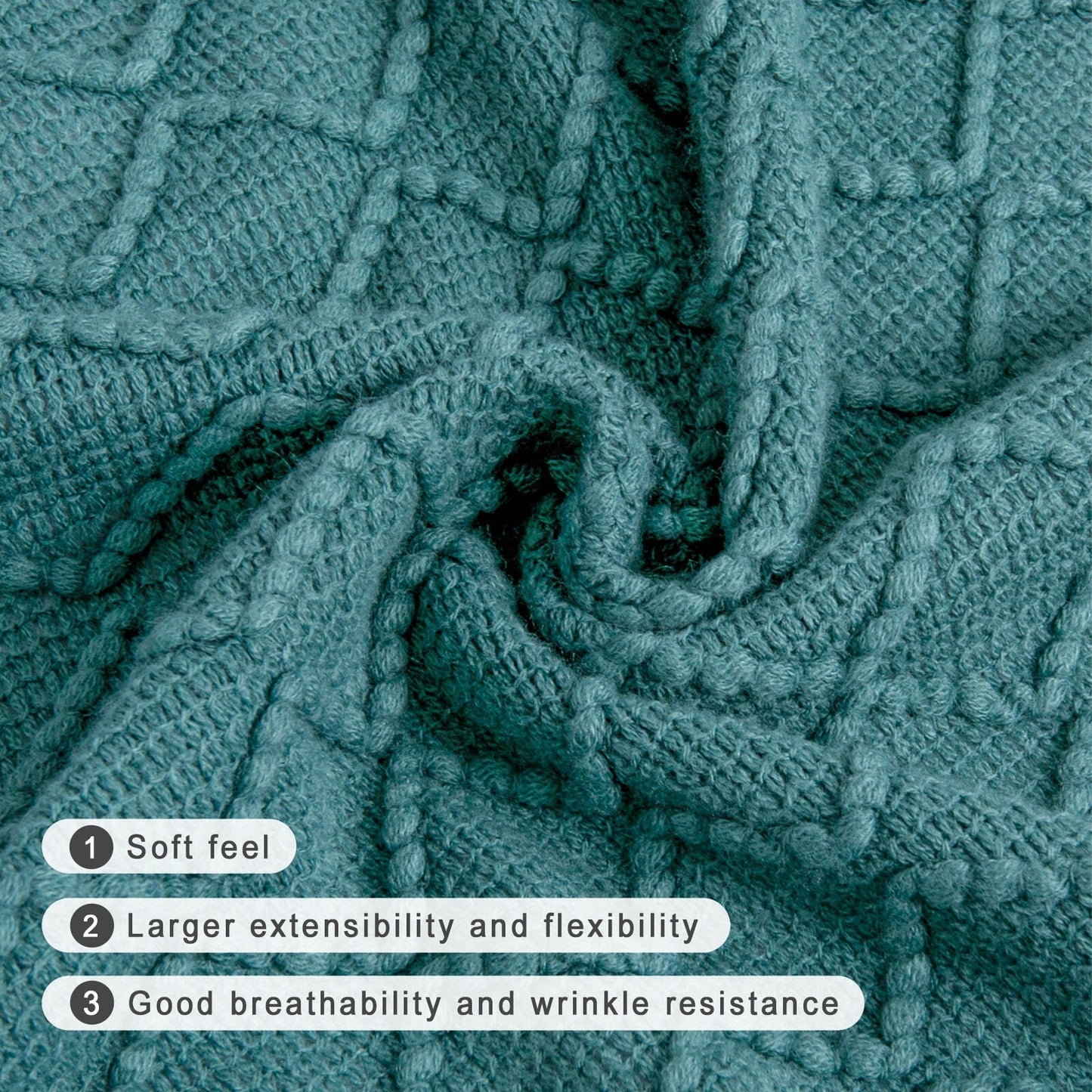 Cozy Plaid Throw Blanket with Tassels for Sofa