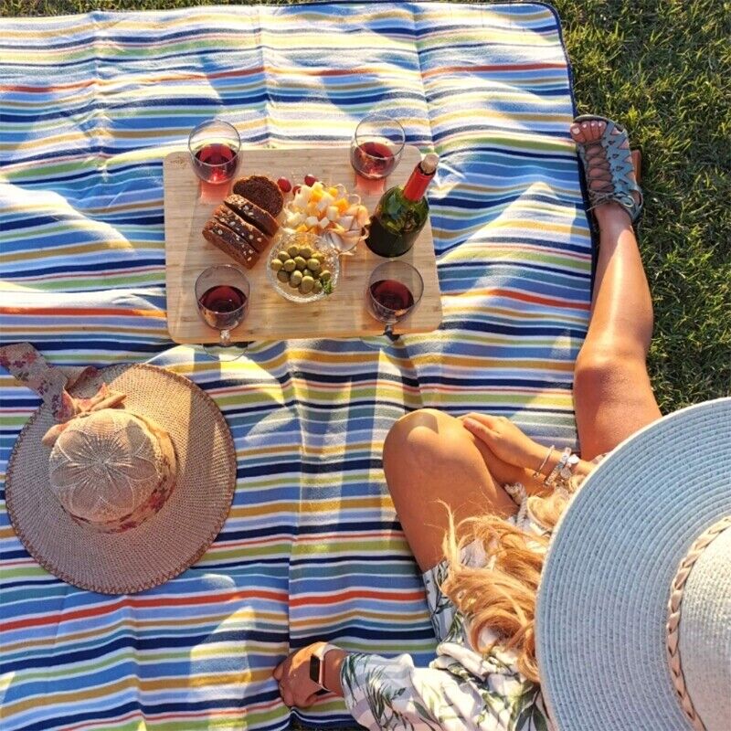 Compact Wooden Wine Table with Bottle Holder - Befez