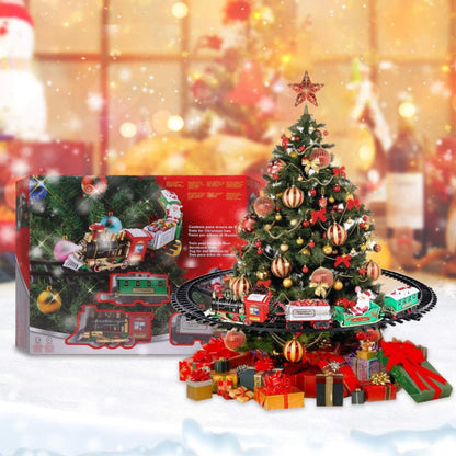 Fun Christmas Tree Train Set with Lights and Sound