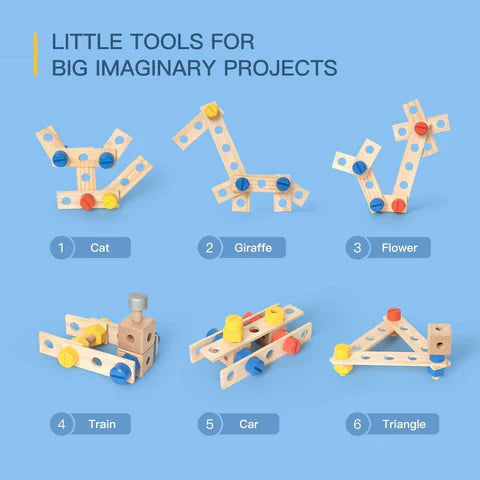 Deluxe Childrens Play Real Tool Workbench Set