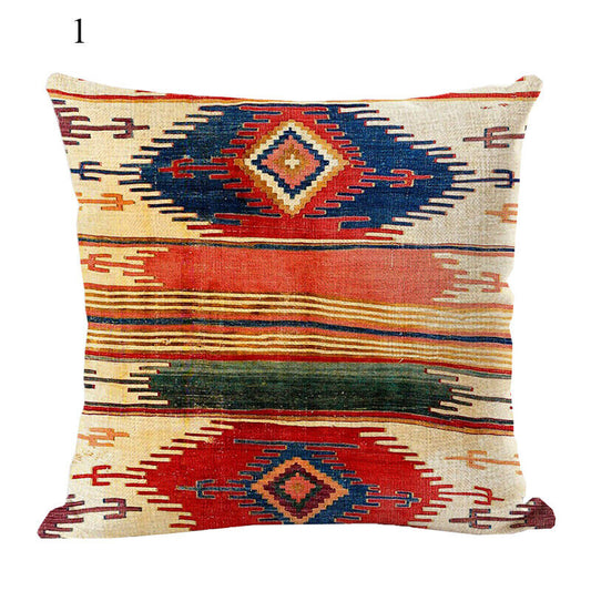 Colorful Floral Pattern Home Decor Pillow Cover - Befez