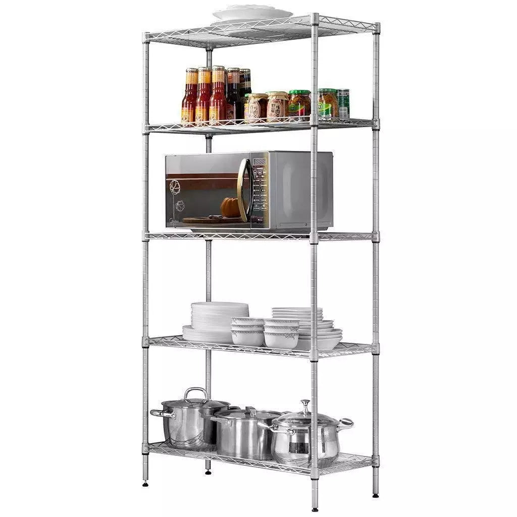 5 Shelf Adjustable Industrial Metal Storage Rack - Befez