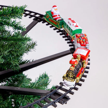 Fun Christmas Tree Train Set with Lights and Sound