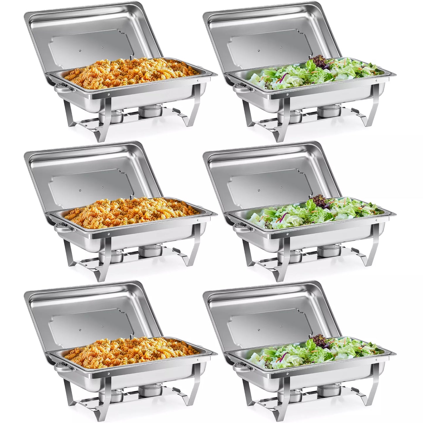 6 Piece Stainless Steel Food Warmer Set - Befez