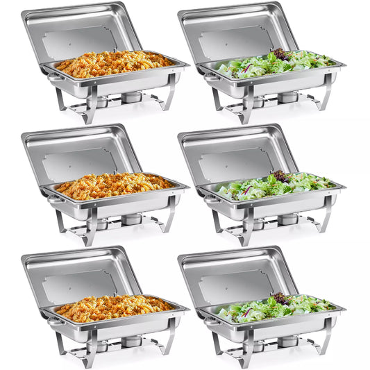 6 Piece Stainless Steel Food Warmer Set - Befez