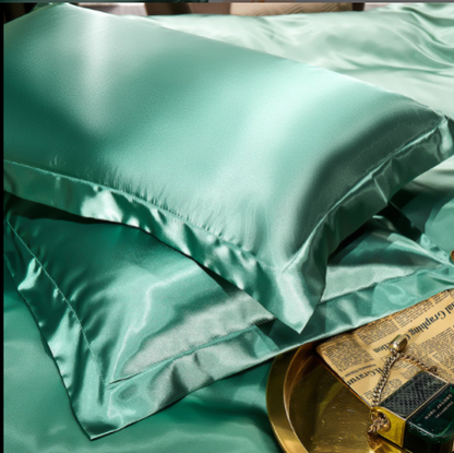 Luxurious Silk Pillow Covers Soft Home Bedding Decor