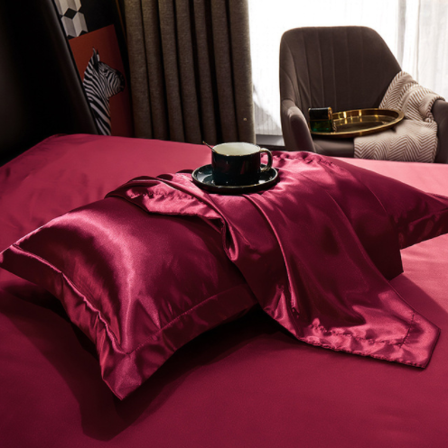 Luxurious Silk Pillow Covers Soft Home Bedding Decor