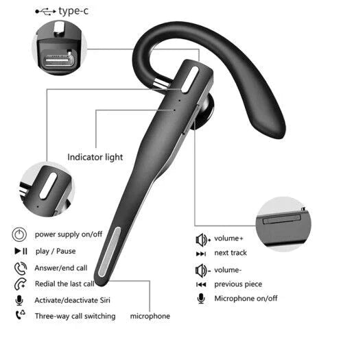 Befez Wireless Bluetooth 5.1 Noise Cancelling Headphones