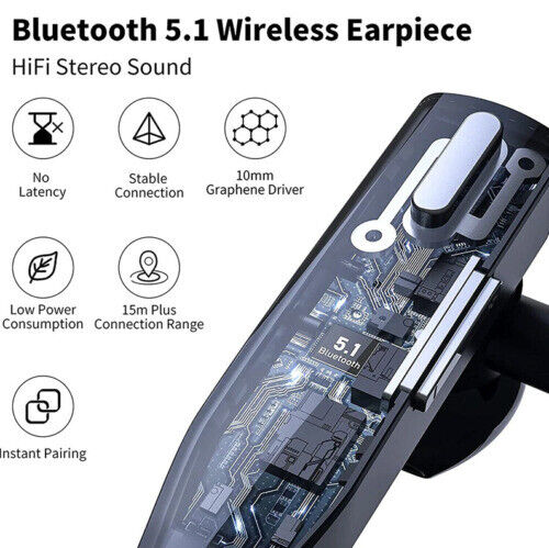 Wireless Bluetooth 5.1 Headphones with Microphone