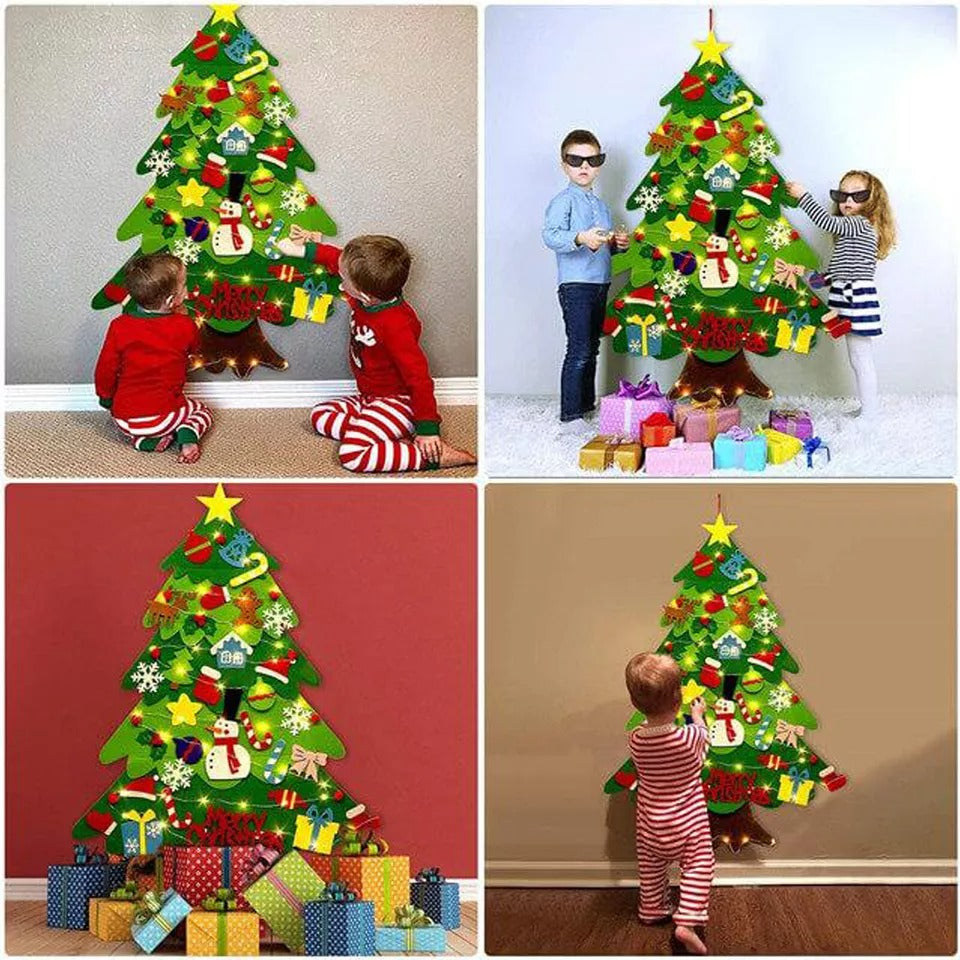 Colorful DIY Felt Christmas Tree Kit