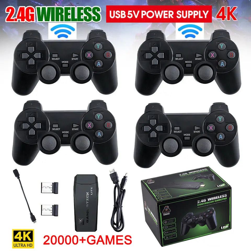 4K Streaming Media Player with 64GB Retro Game Console