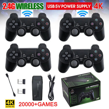 4K Streaming Media Player with 64GB Retro Game Console