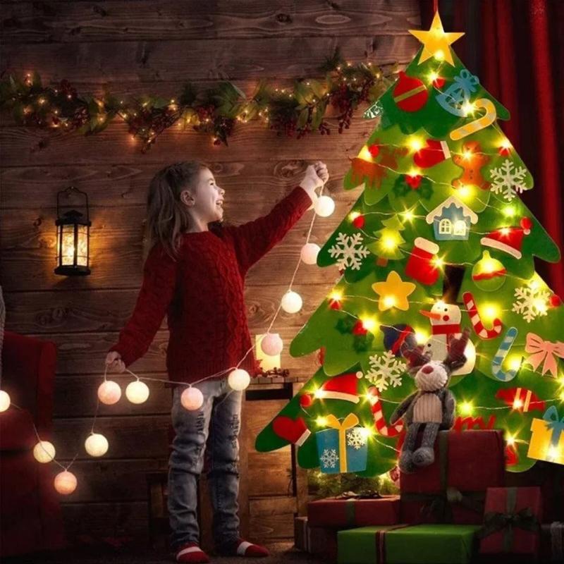Colorful DIY Felt Christmas Tree Kit