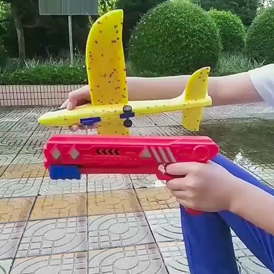 Fun Flying Plane Toy Launcher Set