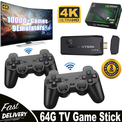 4K Streaming Media Player with 64GB Retro Game Console