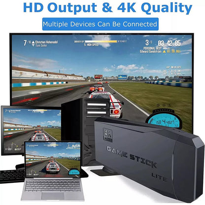 4K Streaming Media Player with 64GB Retro Game Console