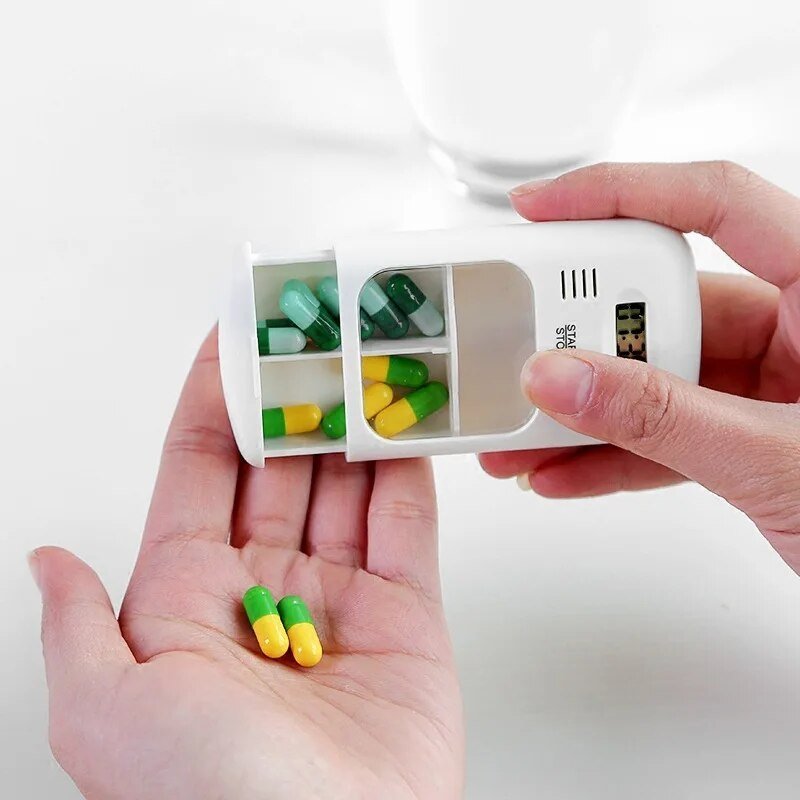 Daily Pill Box Reminder Organizer