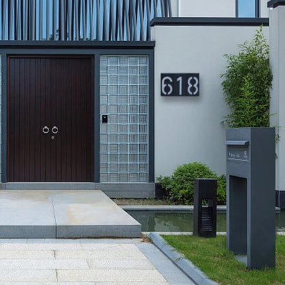 Solar Powered House Number Sign