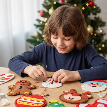 Easy DIY Christmas Craft Felt Sewing Kit - Befez