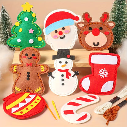 Easy DIY Christmas Craft Felt Sewing Kit