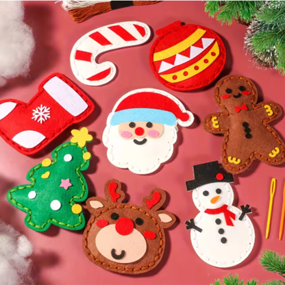 Easy DIY Christmas Craft Felt Sewing Kit