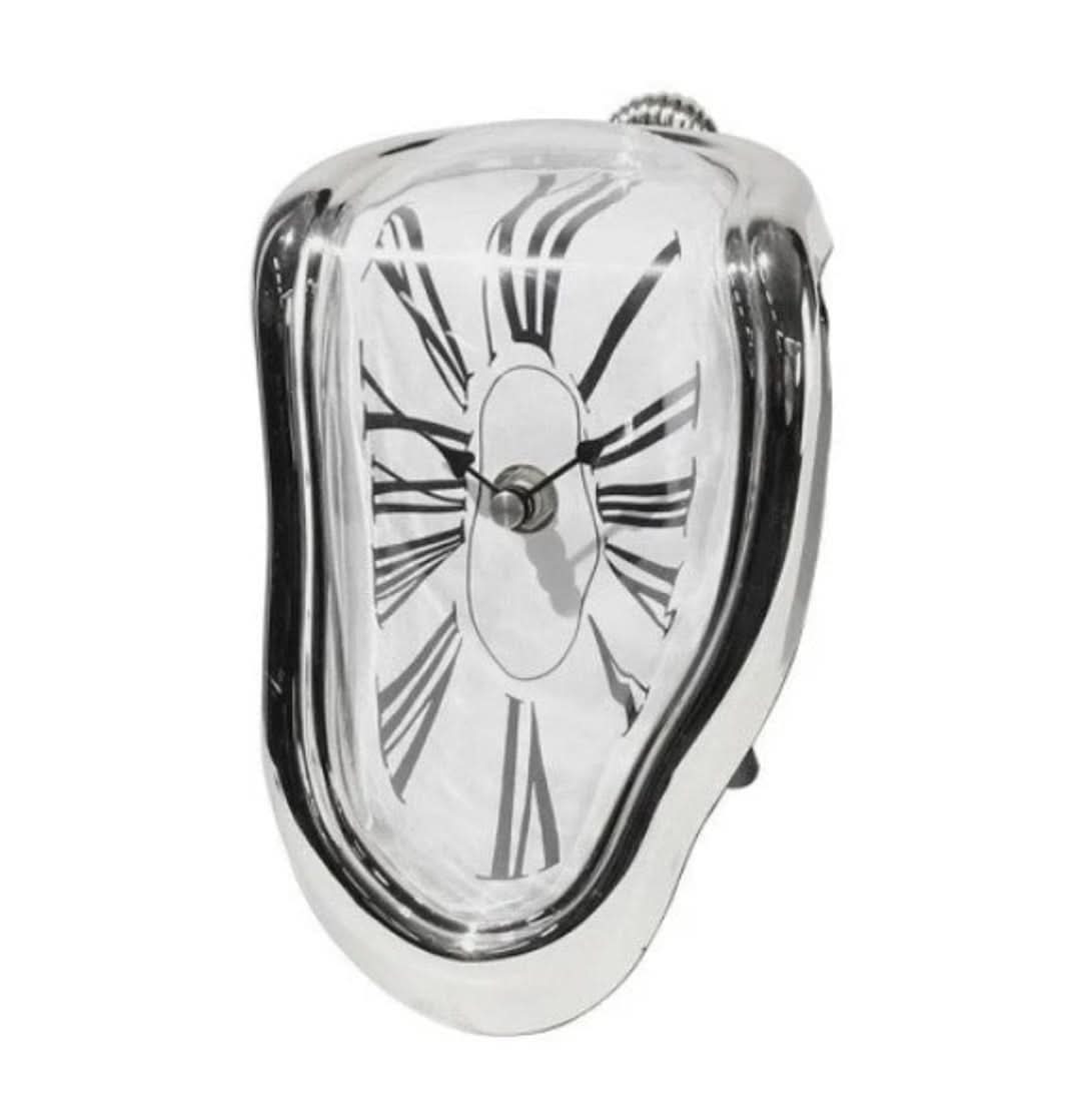 Surreal Art Melting Clock Sculpture