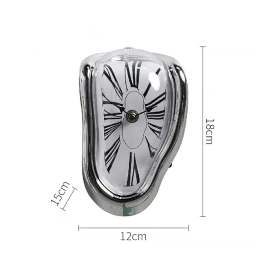 Surreal Art Melting Clock Sculpture