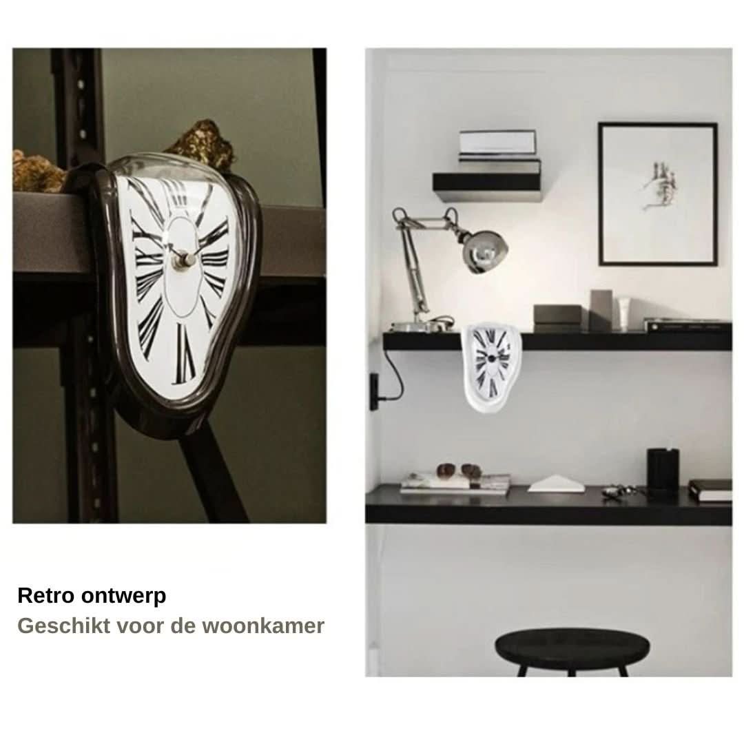 Surreal Art Melting Clock Sculpture