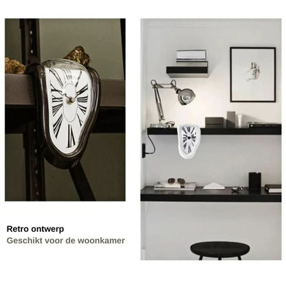 Surreal Art Melting Clock Sculpture