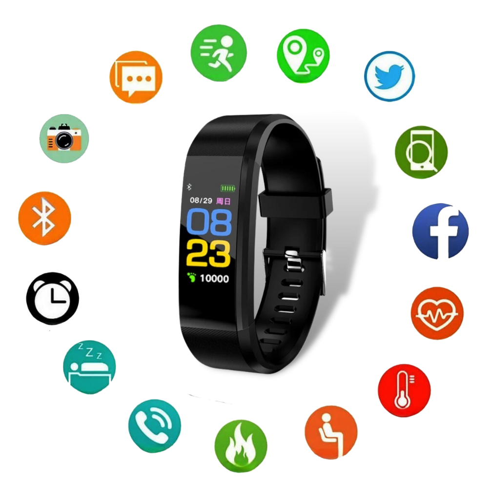 Easy Use Senior Smartwatch with Health Tracker and Big Display