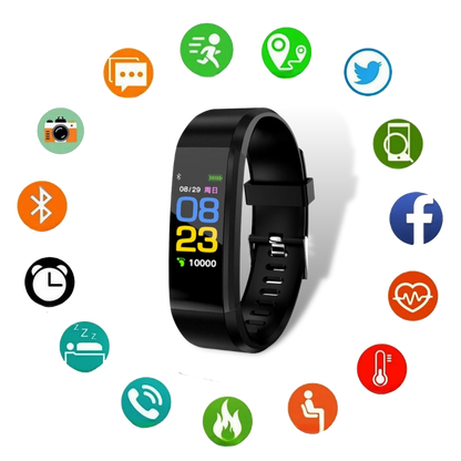 Easy Use Senior Smartwatch with Health Tracker and Big Display