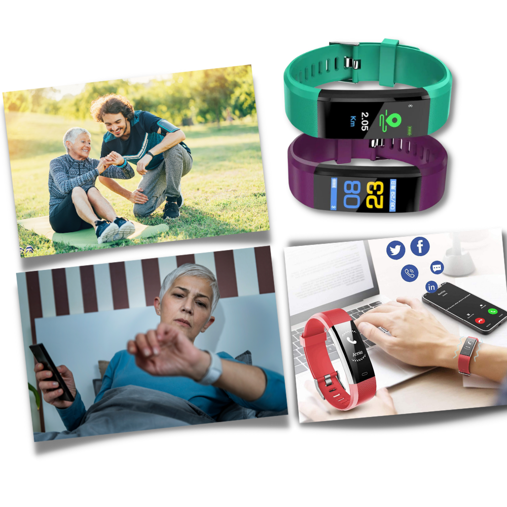 Easy Use Senior Smartwatch with Health Tracker and Big Display