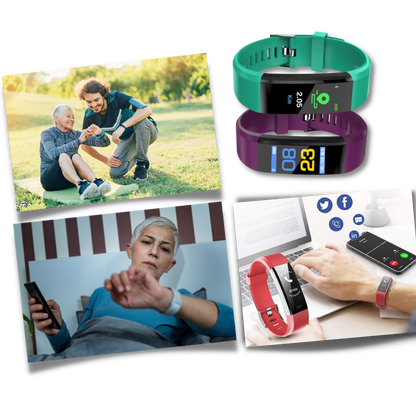 Easy Use Senior Smartwatch with Health Tracker and Big Display