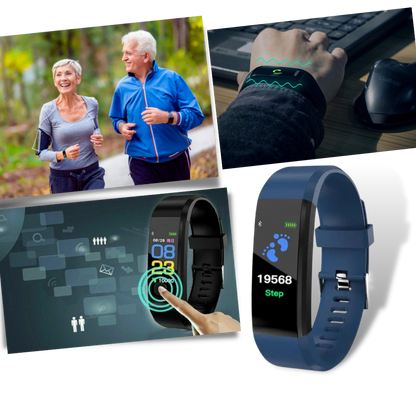 Easy Use Senior Smartwatch with Health Tracker and Big Display