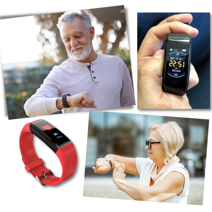 Easy Use Senior Smartwatch with Health Tracker and Big Display