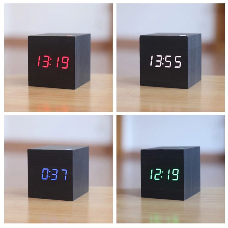 Stylish Digital Desk Clock Modern Home Decoration