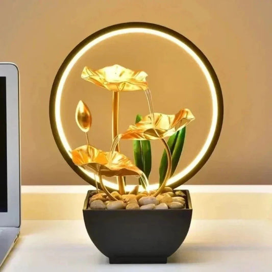 Soothing LED Water Fountain Table Decor - Befez