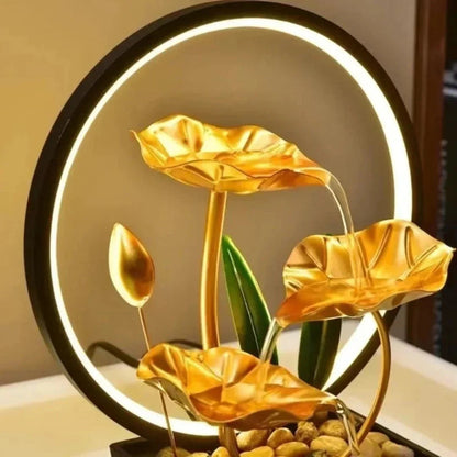 Soothing LED Water Fountain Table Decor