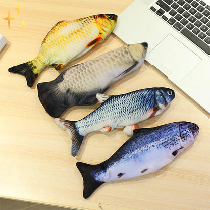 Colorful Interactive Cat Fish Toys Set