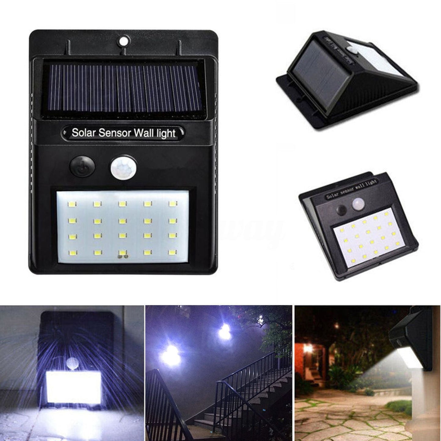 Bright Solar Powered Garden Lights Set of 5