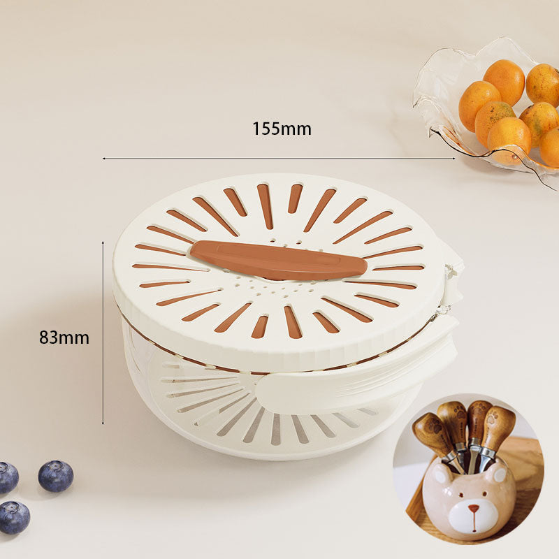 Collapsible Easy-Pour Laundry Basket with Swivel Top