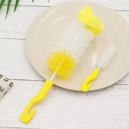 Baby Bottle Cleaning Brush Set with Nipple Brush