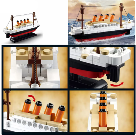 Titanic Building Kit for Kids - Historic Model Set