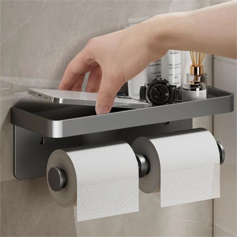 Modern Space Saving Toilet Paper Holder