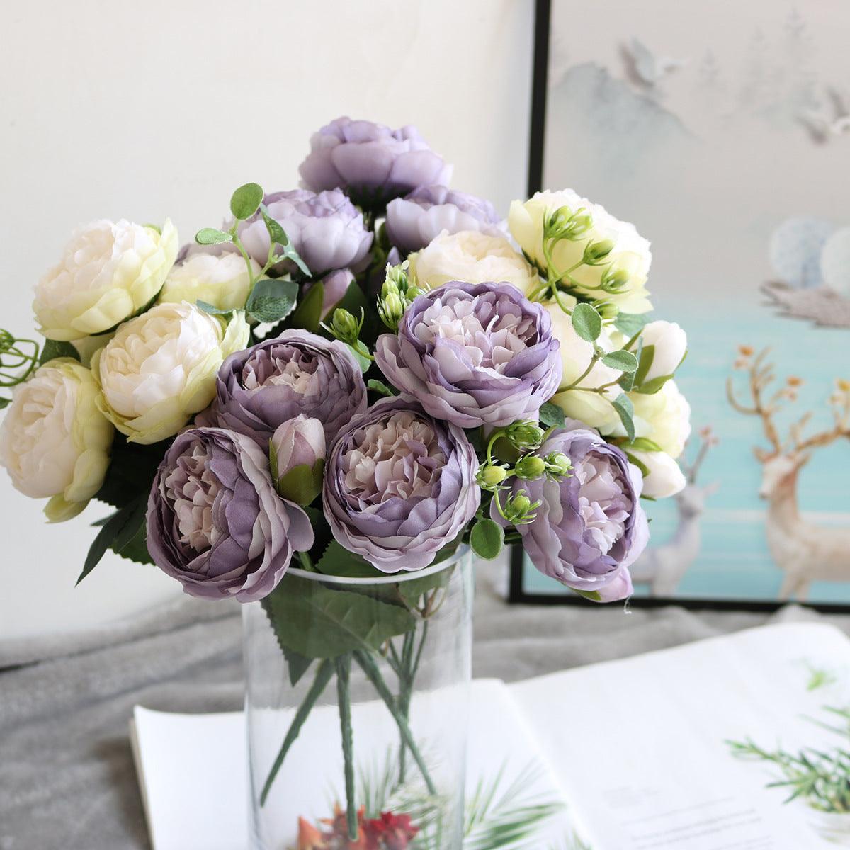 Beautiful Fake Peony Flower Arrangement