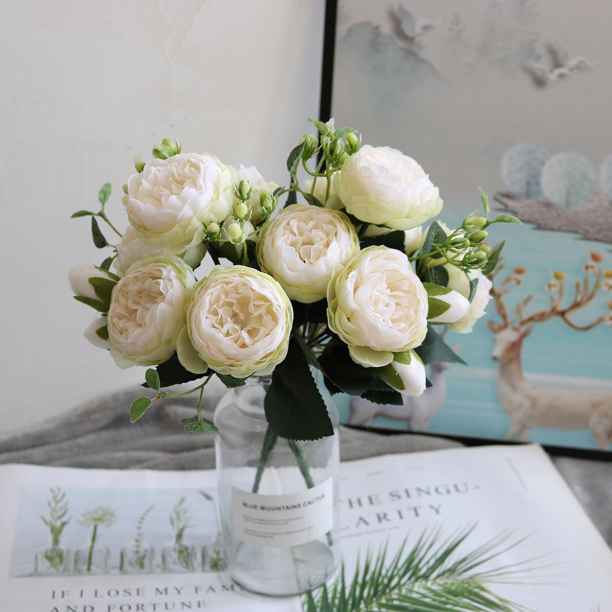 Beautiful Fake Peony Flower Arrangement