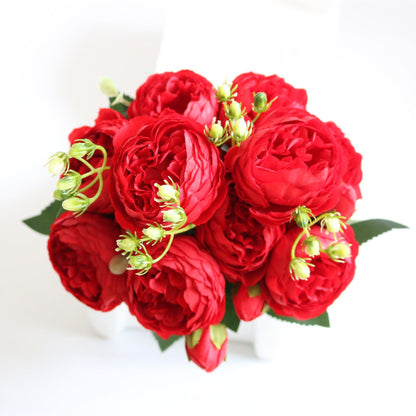 Beautiful Fake Peony Flower Arrangement