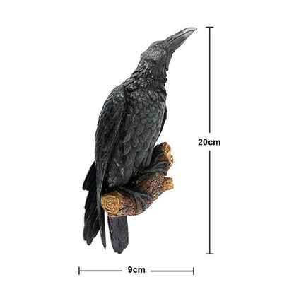 Dark Decorative Bird Figurine