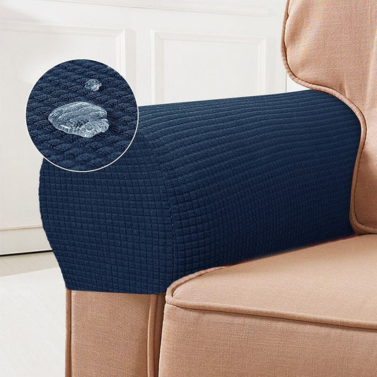 Soft Chair Armrest Covers - Elastic Set of 2, Red - Befez
